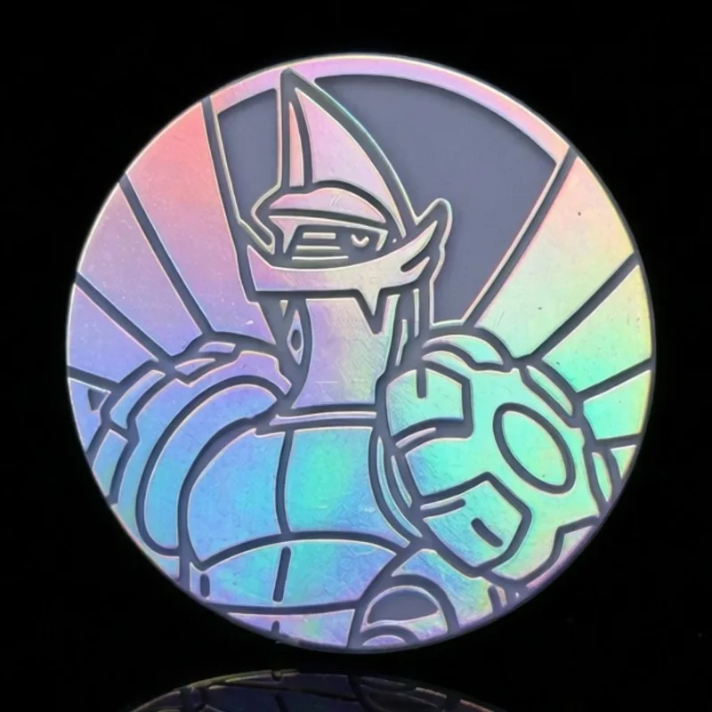 

Extra Large Palkia Lavender American Version PTCG Game Coin Anime Cartoon Trading Card Game Commemorative Coin Collection Gift