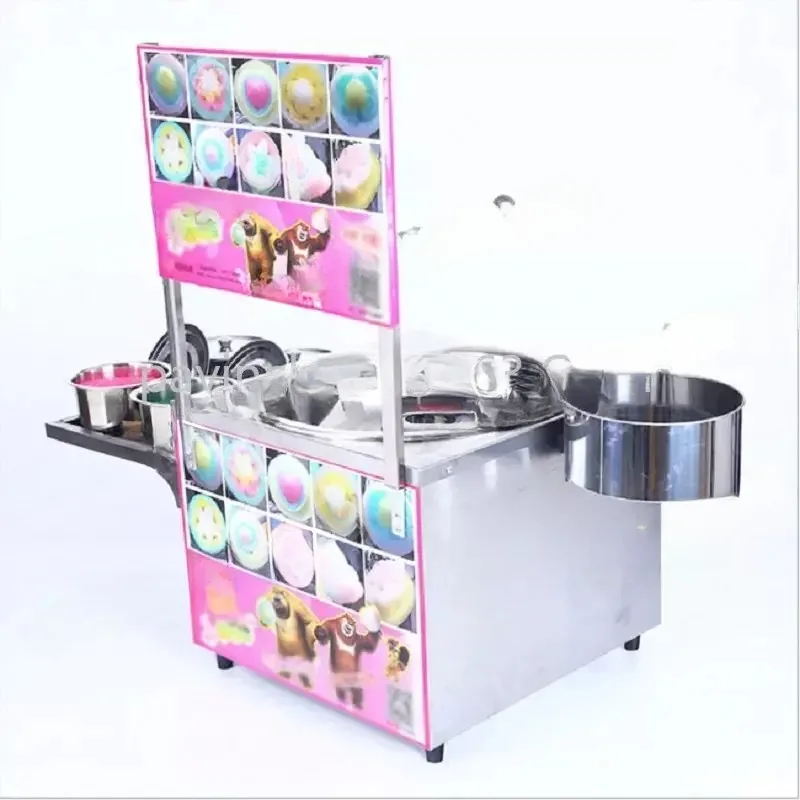 Cotton Candy Machine/ Commercial Color Fancy Drawing Gas Electric Marshmallow Machine