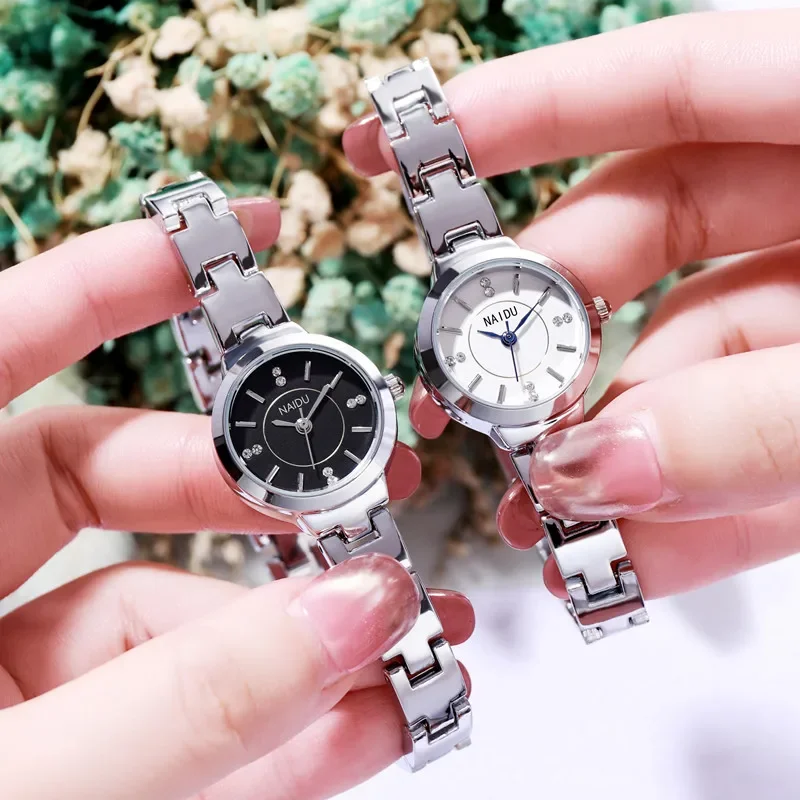 

Ретро кварцевые часы, женские элегантные часы с заклепками и бриллиантами, модные роскошные наручные часы со стальным ремнем, красивые подарки, повседневные часы