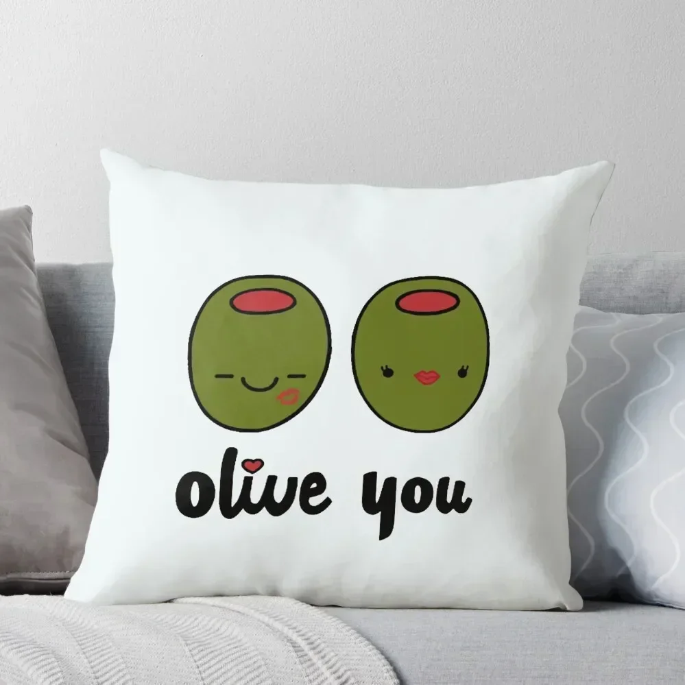 

Olive You Throw Pillow home decor items Marble Cushion Cover Cushions For Sofa pillow