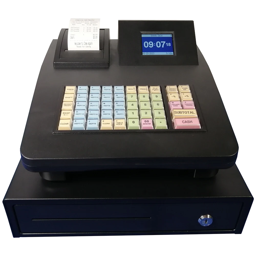 Desktop shop desktop cash registers for supermarkets shops restaurants checkout cashier matching money box