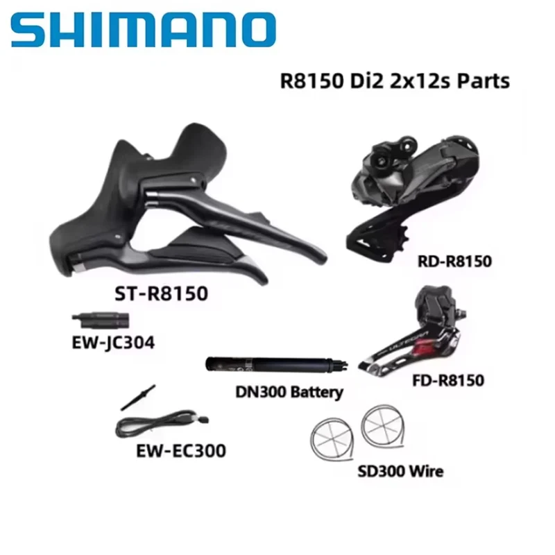 

Shimano ULTEGRA R8150 Di2 Electronic Part 2x12S R8150 Front/Rear Derailleur Cassette DN300 EC300 R8150 Road Bicycle Di2 Set