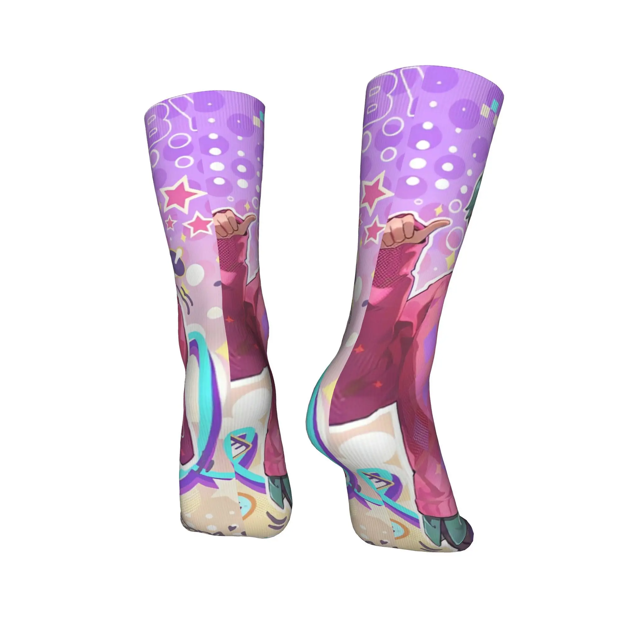 Saja Boys Kpop Demon Hunter ถุงเท้ารูปแบบถุงน่อง Anti SLIP ผู้หญิงผู้ชายถุงเท้าฤดูใบไม้ร่วง VINTAGE วิ่งกีฬาถุงเท้า