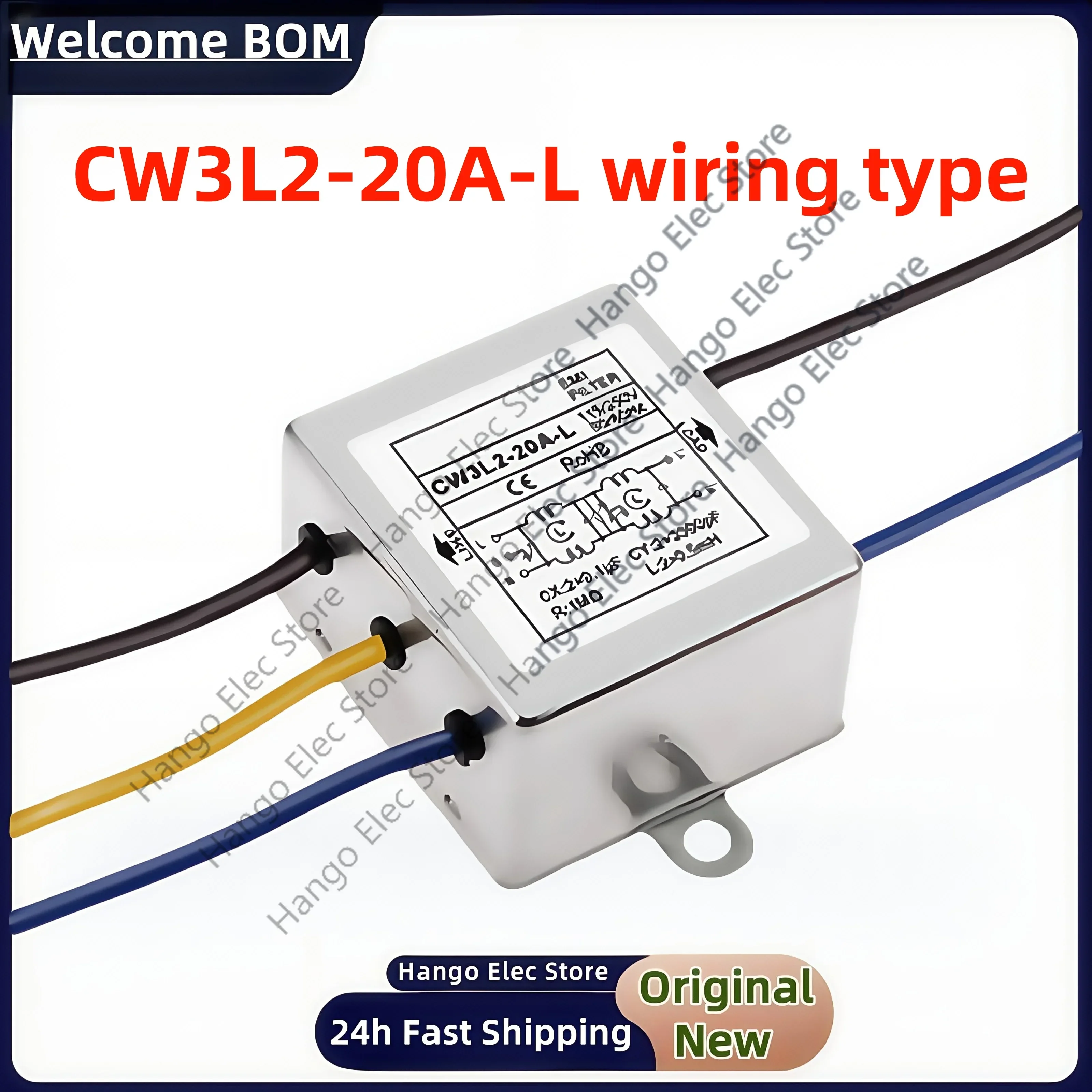 

Filter CW3L2-20A-L wiring SR terminal 220V single-phase dual-stage