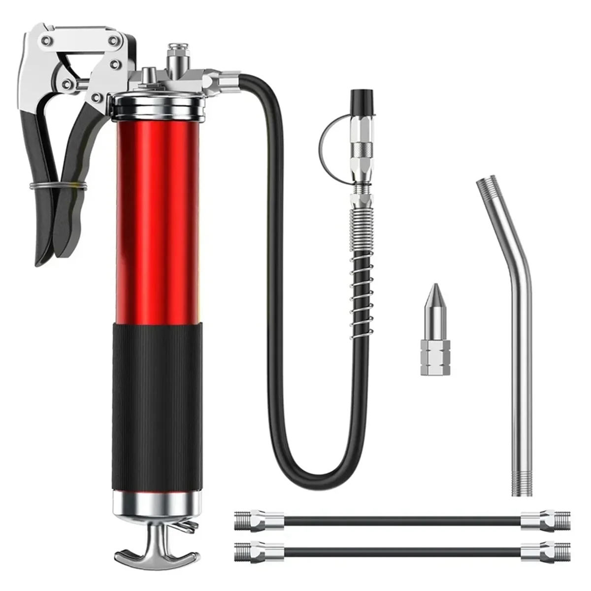 Oil Grease Tool Kit Manual Grip High-Pressure Pumping Coupler 400CC Greasing Injection Heavy Duty Maintenance Tool