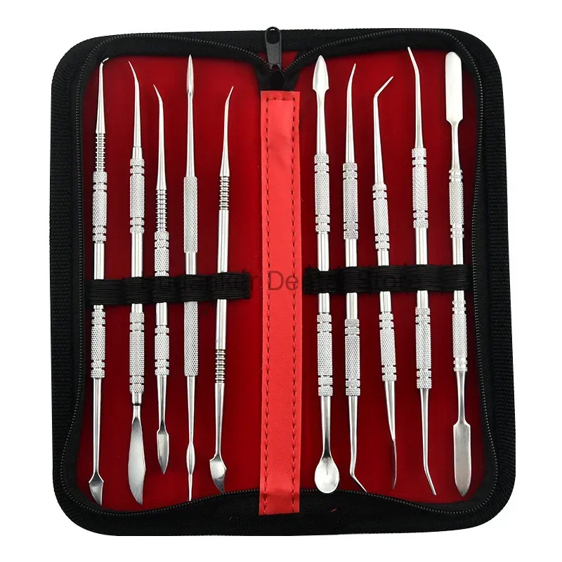 Dental Wax Carving Kit – Edelstahl Wax Carver Mischspatel Messer, Zahnmedizin, Zahnarztwerkzeuge und Materialien für zahnmedizinische Instrumente