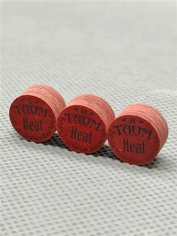 Pool Cue Tips Taom HEAT Tip 14mm Original Finland Tip Soft Medium Hard Professional Billiard Cue Stick Tips Billiard Accessories