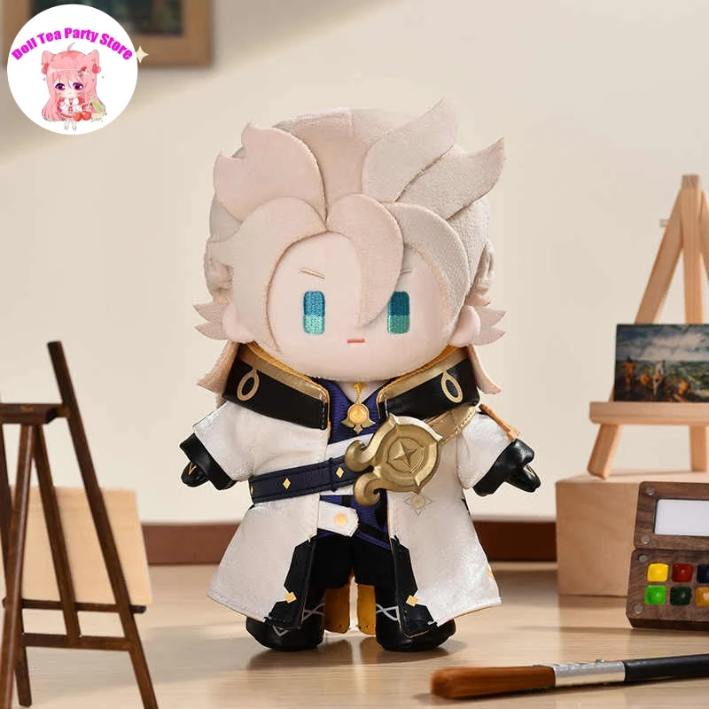 

Albedo Q-Version Plush Doll Genshin Imapct Albedo Anime Cute Figure Model Stuffed Toys Cosplay Game Soft Plushies Gift