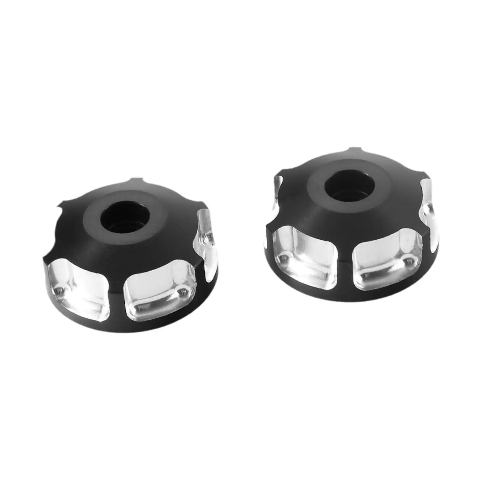 2x دراجة نارية قبضة المقود ينتهي الوزن التوازن المكونات غرامة الحرفية المهنية أنيق مع البراغي ل RT Rss ST #2