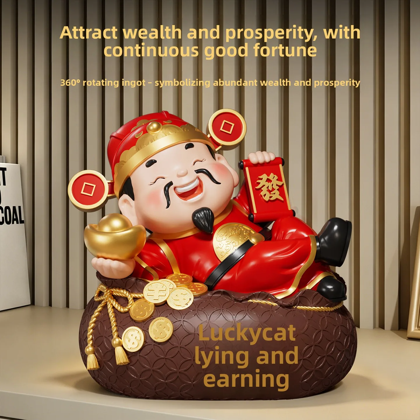 LMM living room lucky opening Daji gift store front desk decoration business is booming
