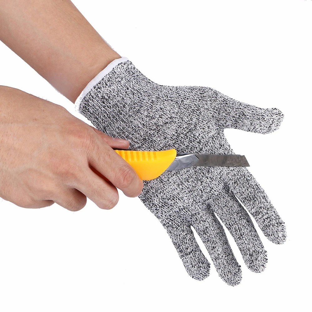 Level 5 Anti-Cut Gloves Kitchen Anti-Scratch Glass Cutting Gardening Wear-Resistant Non-Slip Safety Labor Protection Gloves