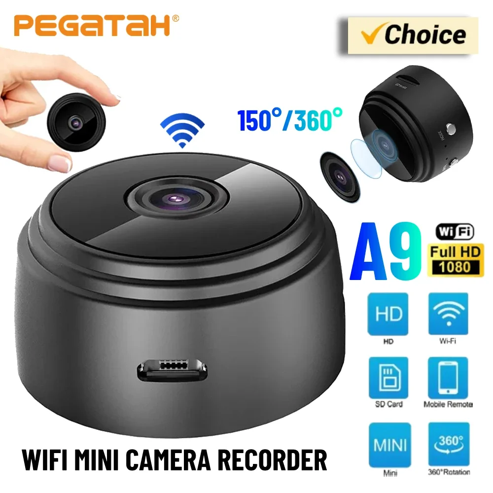 

A9 WiFi Mini Camera Recorder Security Monitoring Wireless Video Mini Camera Recorder Voice Camera Smart Home For Infants And Pet