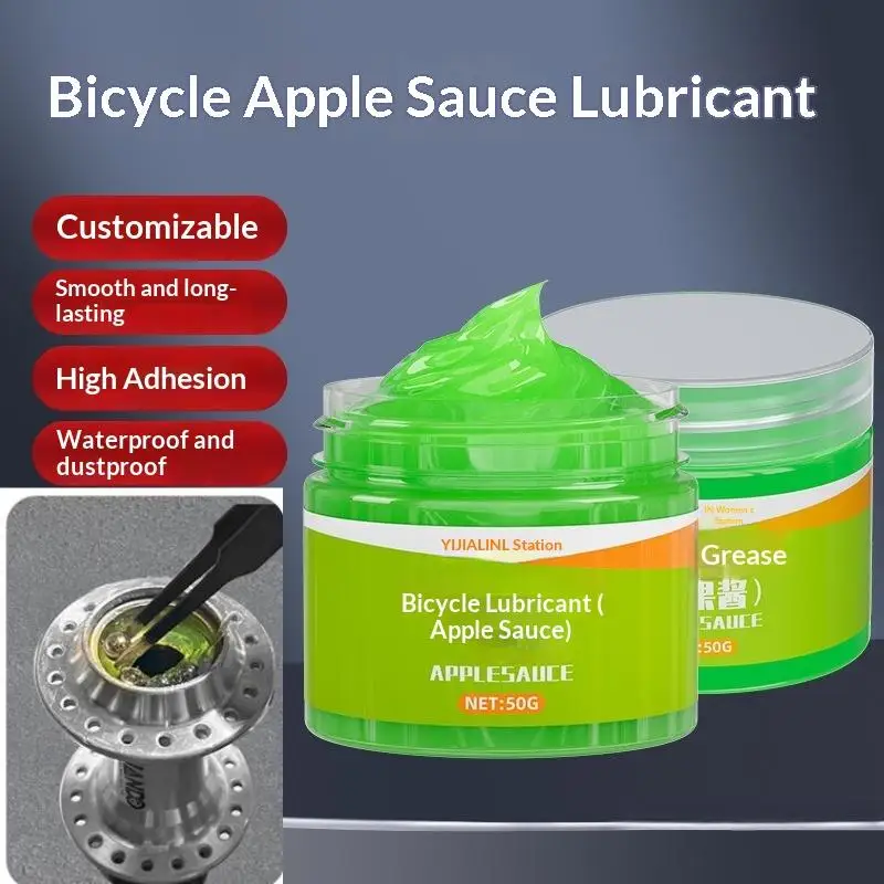 1/3/5Pcs Oil Lubricant Lube Lipid Elements For   50g Bicycle Grease Green Applesause Bearing Grease Hub BB Lubricants