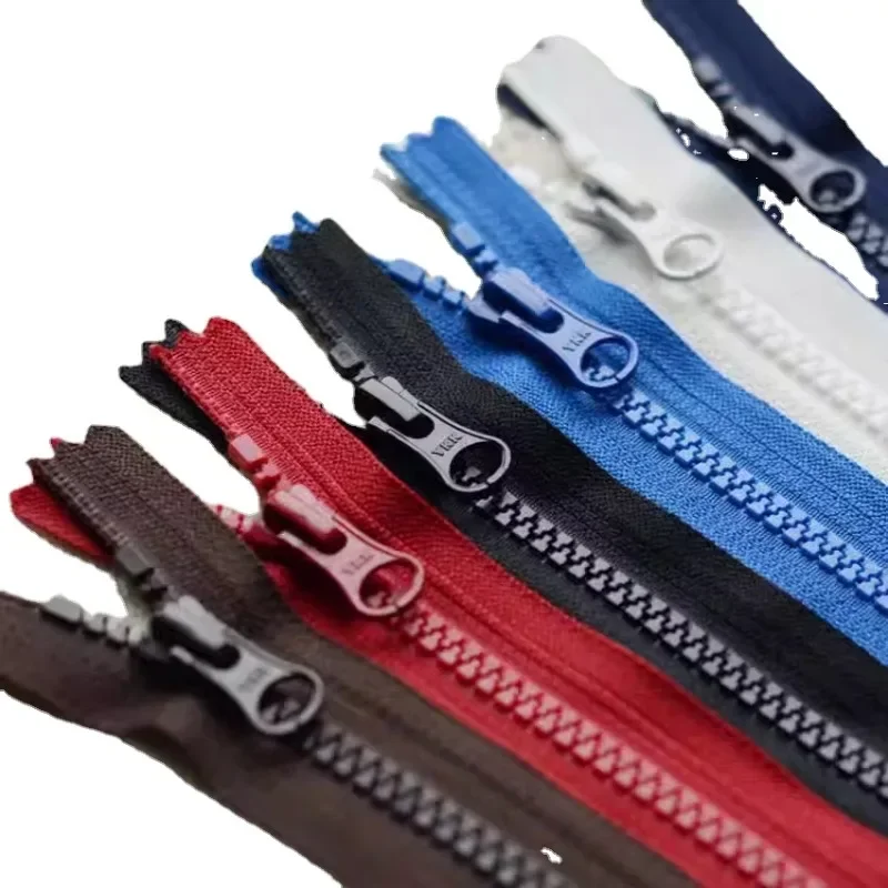 30pcs/Lot 5# 15 To 30cm Ykk Zipper Resin White Black Close End Jacket Pocket Boot Jeans Repair Tailor Sewing Accessory