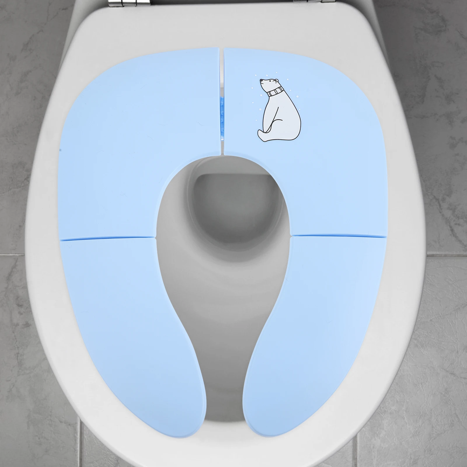 

Foldable Toilet Training Seat Portable Ring For Lightweight Plastic Seat Pad Durable Comfortable Design Travel