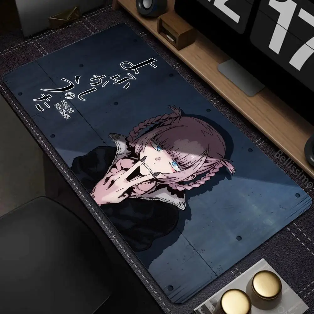 Call of the Night Mouse Pad Nanakusa Nazuna Anko Kou Anime Large MousePad Manga Keyboard Pad PC Gaming Accessories Desk Mats