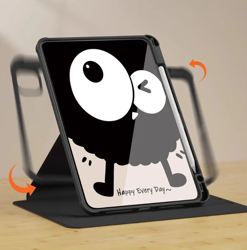 الكرتون الفحم الكرة لباد حافظة فوندا باد الهواء 3 4 5 M2 M3 Mini 6 7 Pro 4 5 6 M4 حافظة واقية باد 7/8/9/10 A16 غطاء لوحي