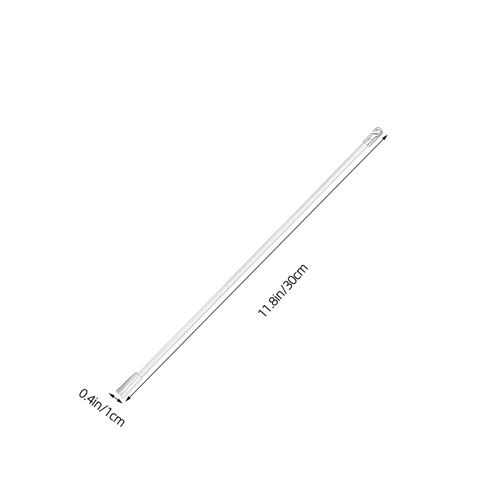 4Pcs Blind Wand Replacement Vertical Blinds Pull Rod Plastic Tilt Control for Home Office Hotel Drapery Wand Curtain Pull Rod