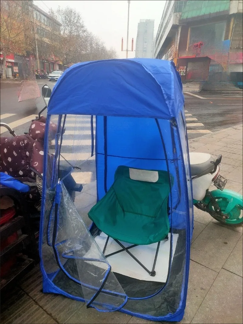 Transparent PVC outdoor shelter, waterproof and windproof emergency canopy, suitable for all-weather warm space in winter