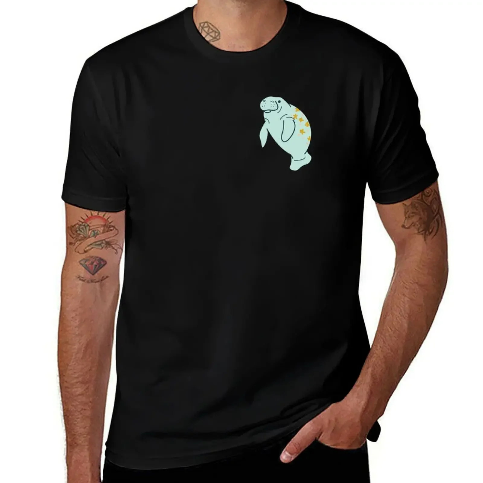 

Oh the Hue-Manatee: Teal T-Shirt graphic t shirt vintage heavyweights men clothings