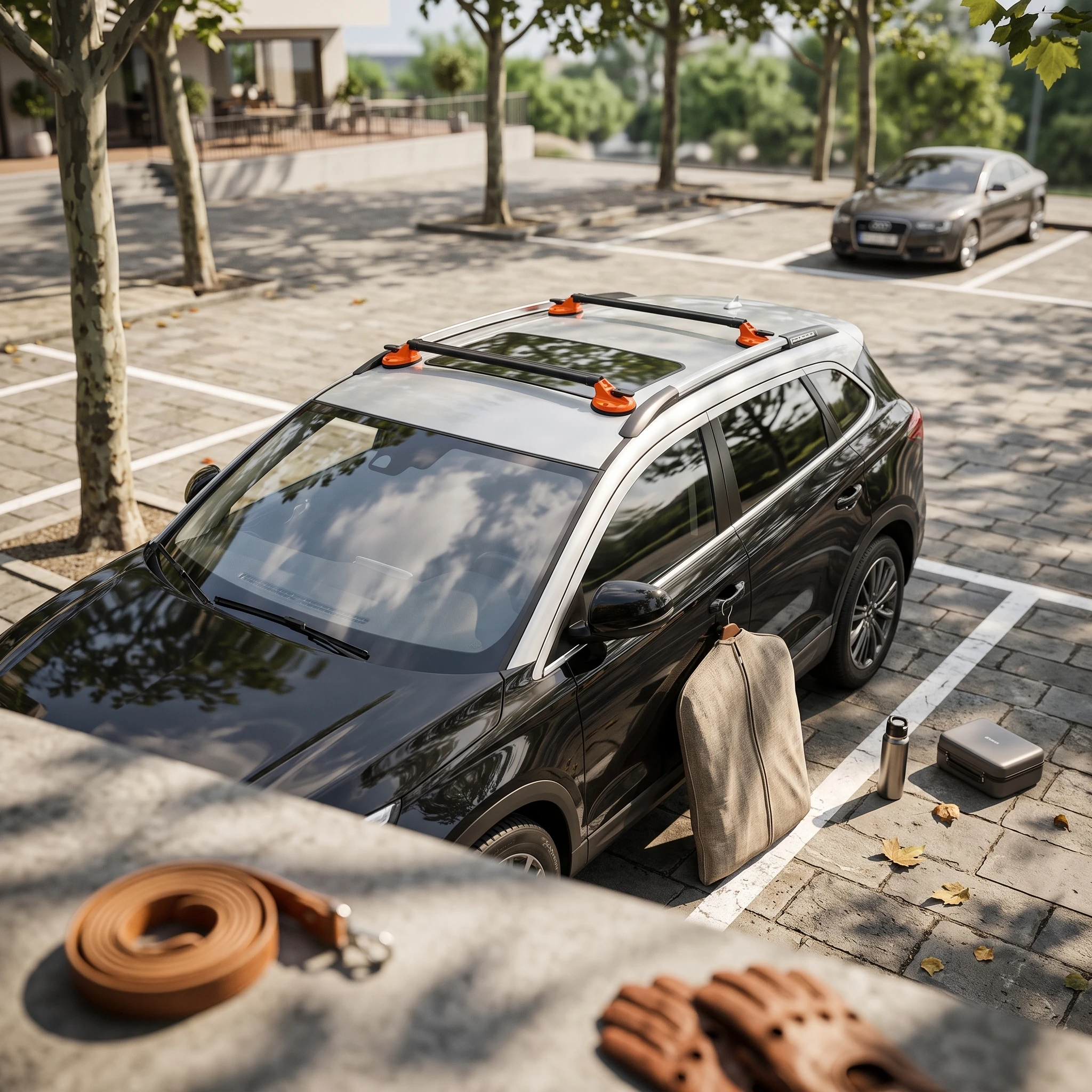Roof Rack with Suction Cups Universal Suction Cup Roof Rack Removable High Load Capacity for Drivers, Road Trips, Travel