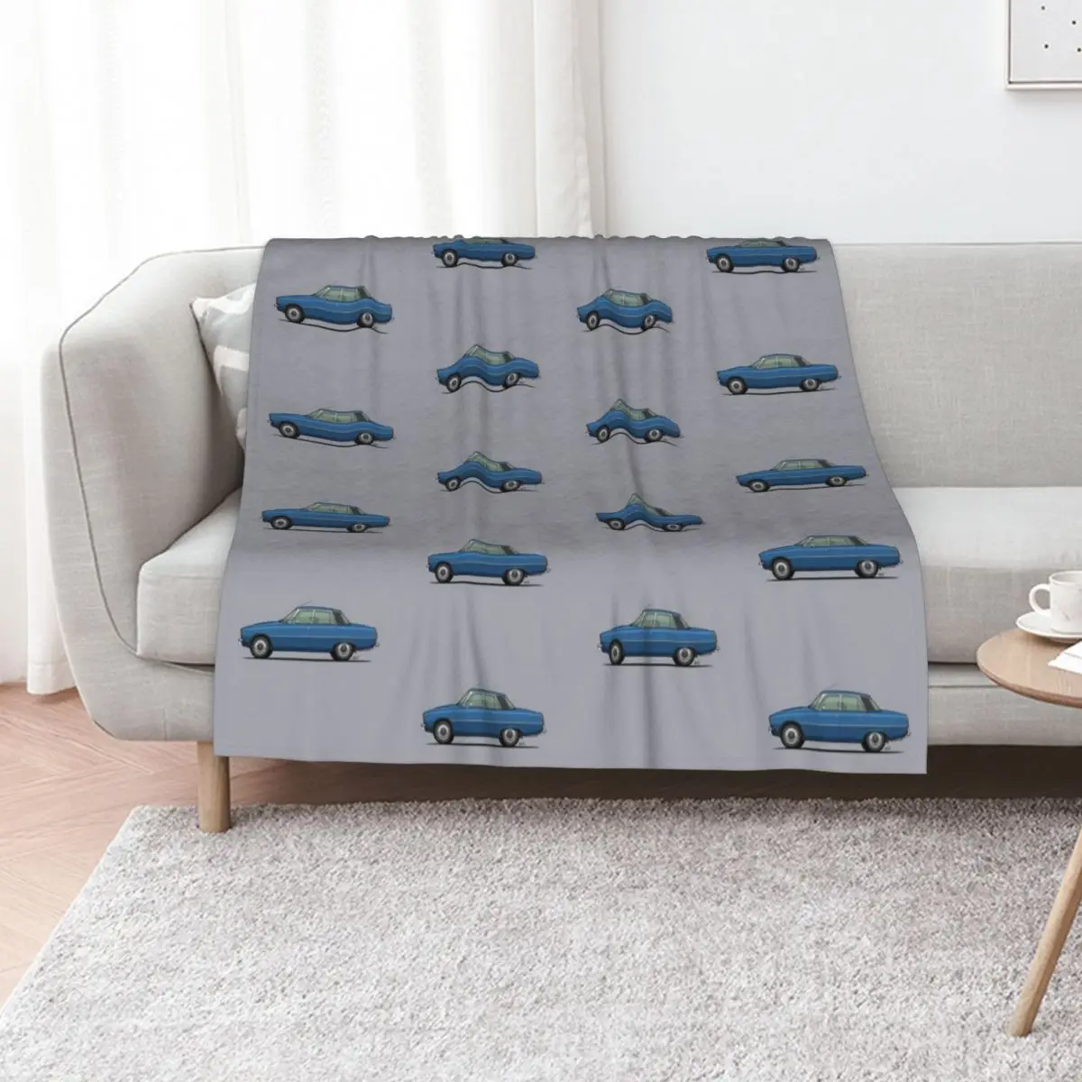 Rover P6 Single Illustration Throw Blanket Sofa Quilt Extra Large Throw Retros For Decorative Sofa Hairys For Sofa Thin Blankets