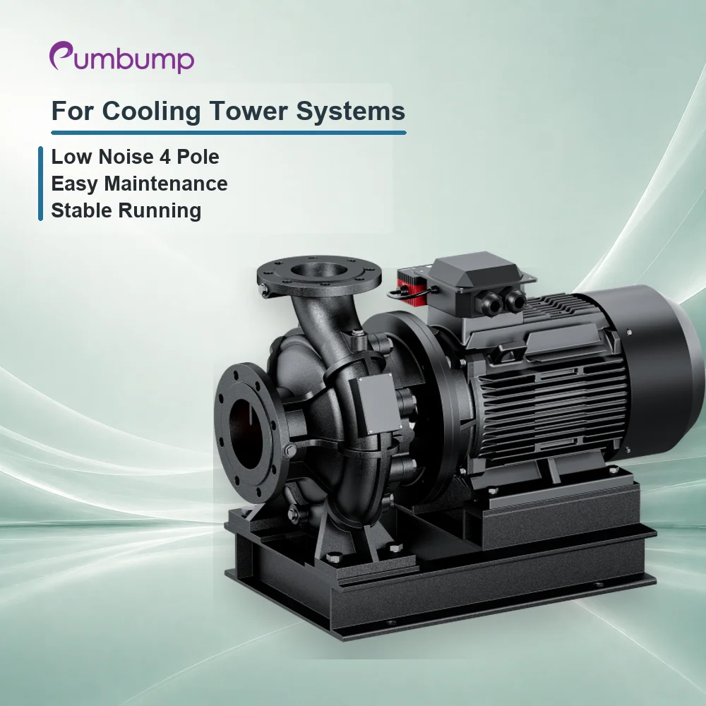 Horizontal Single Stage Centrifugal Pump Cooling Tower Water Circulation Low Noise 4 Pole Water Transfer System
