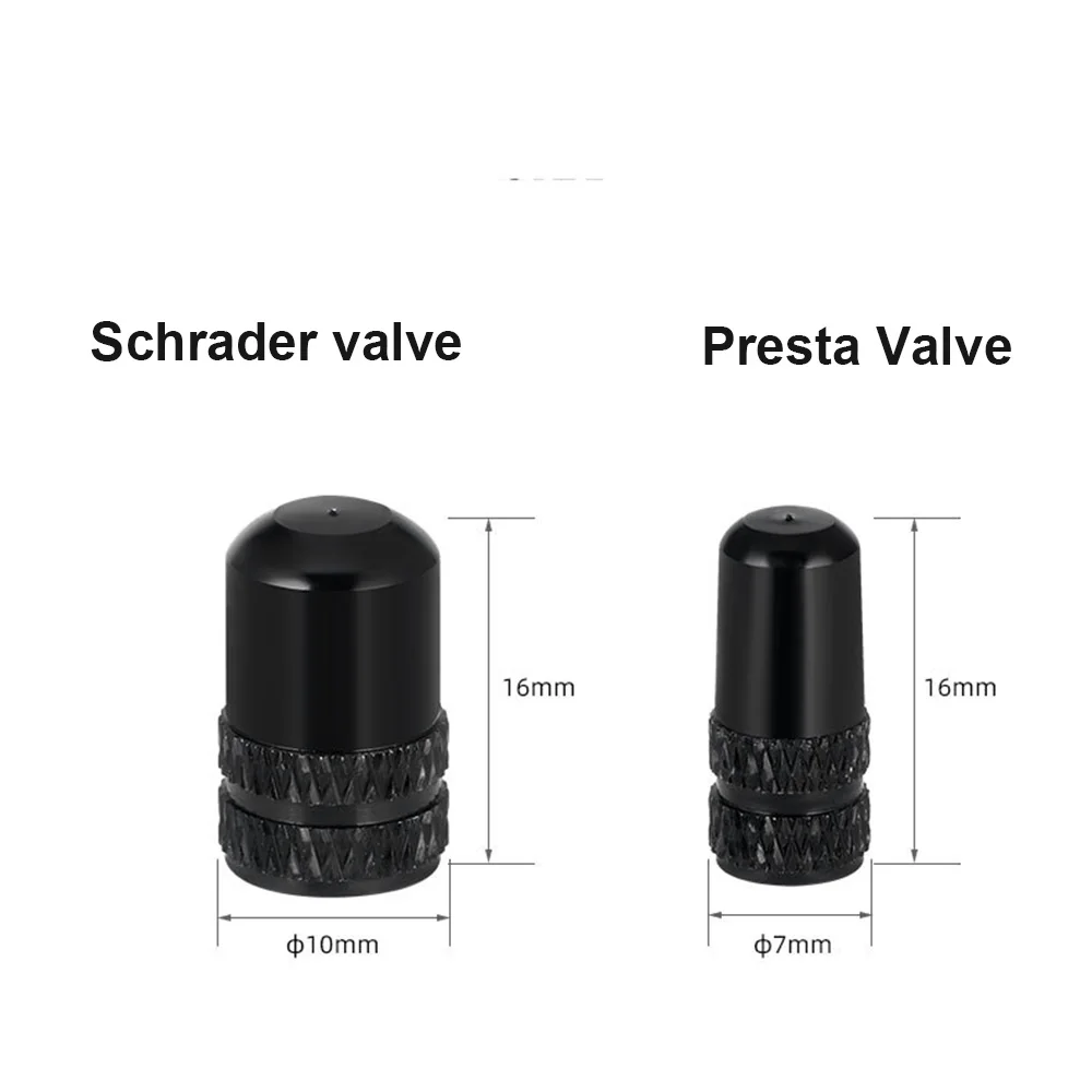 

MTB Mountain Bike Valves Cover Aluminium Alloy Dustproof Schrader Valve Valve Cap Tyre Air Caps Presta Valve