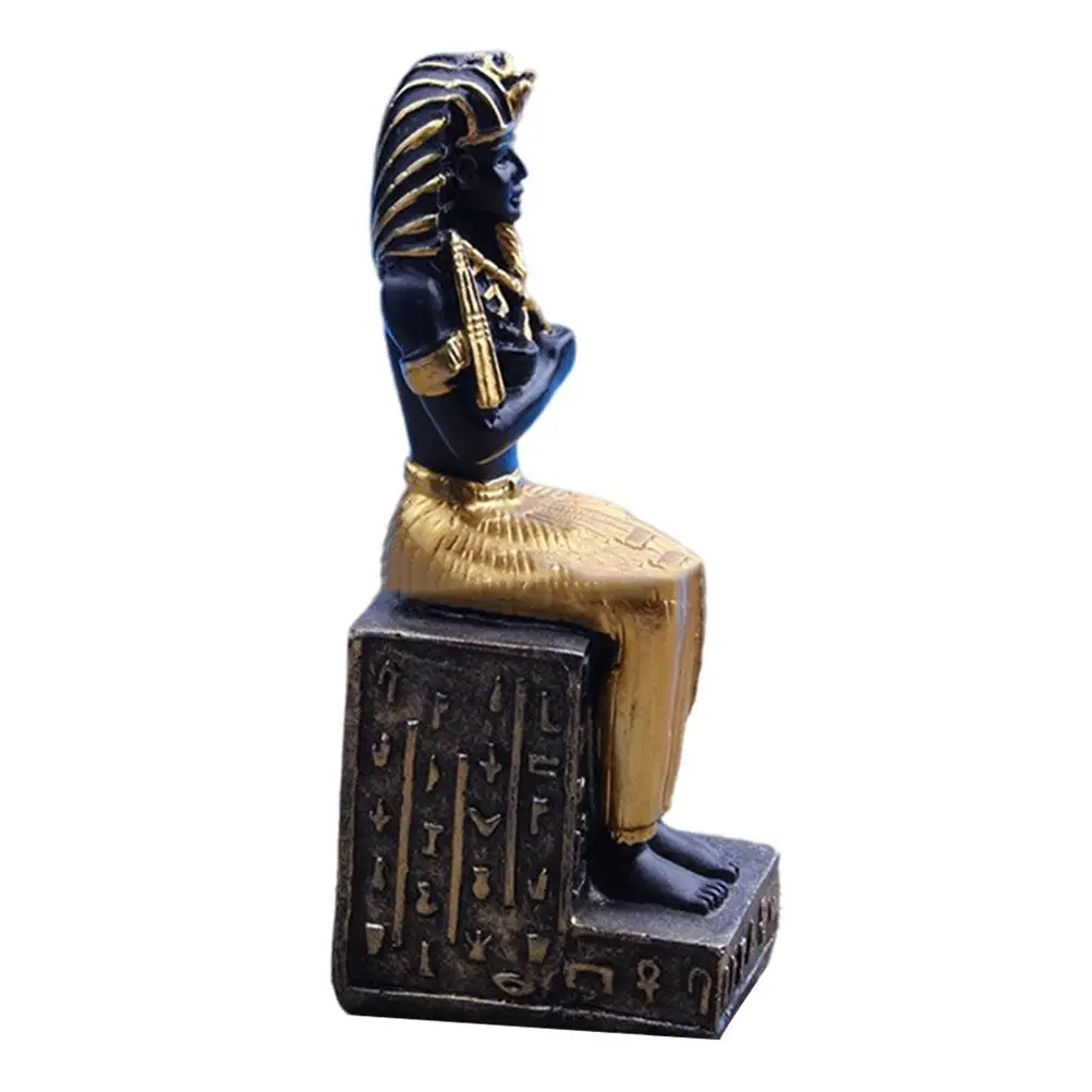 

Egyptian Pharaoh Statue Ornament Figurines Sand Table Decor Craft Resin Decors Goldendoodle