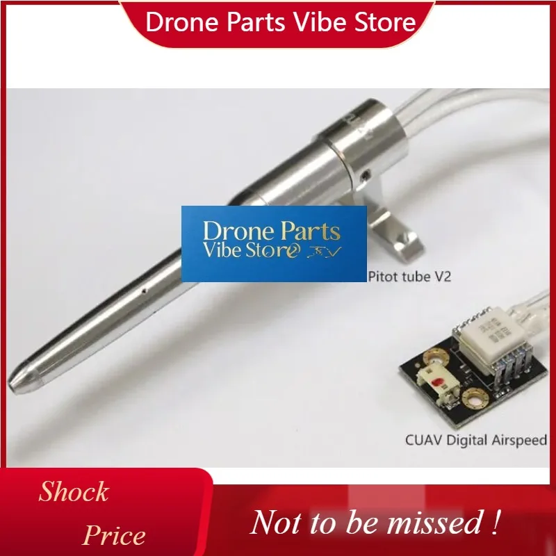 

DParts1Hot Sales CUAV Digital Airspeed Sensor Drone With Speed Tube PIX Version I2C Port Module Flight Controller Adapter