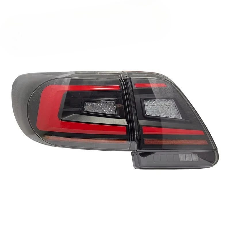 12VLEDTailLight AssemblyWaterproof Amber Red Light Guide ABS Retrofit Upgrade Rear Brake Turn Signal Lamp For 2011-2013 Vehicles