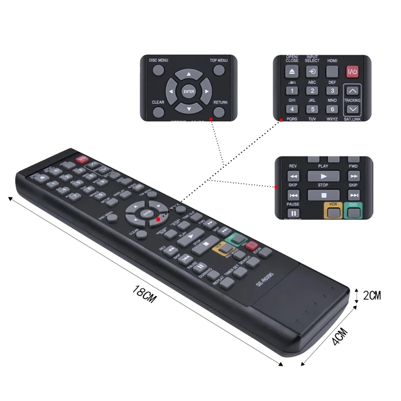 Mando a distancia SE-R0295 para Toshiba, grabadora de vídeo DVD, VCR, DVR620KU, D-VR620, DKVR60KU, D-VR610KU, DVR610KU, D-VR620KU