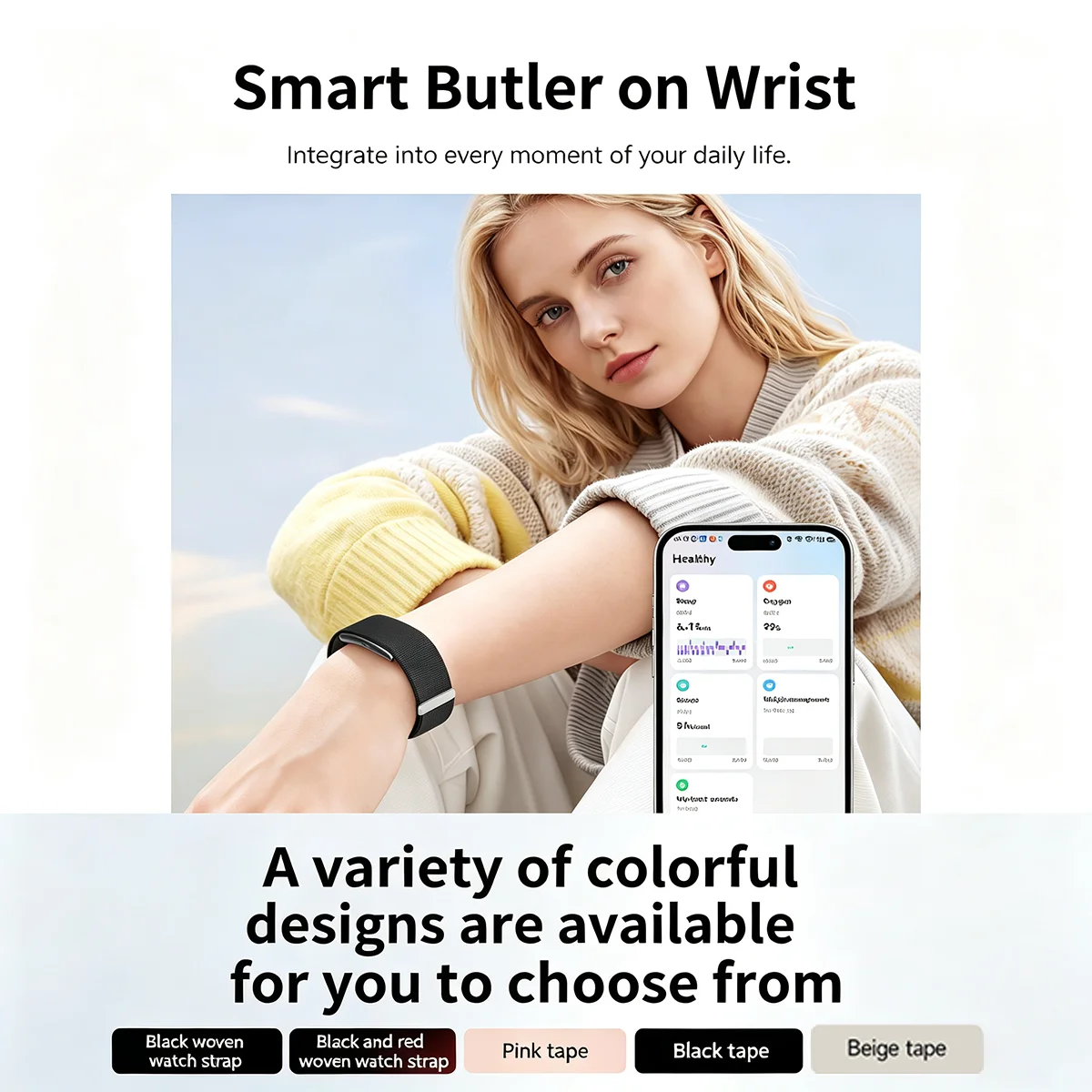 2026 ECG+PPG Nursing Grade Smart Bracelet HRV Body Fat BMI Blood Pressure Body Temperature Men Women Health Sports Watches