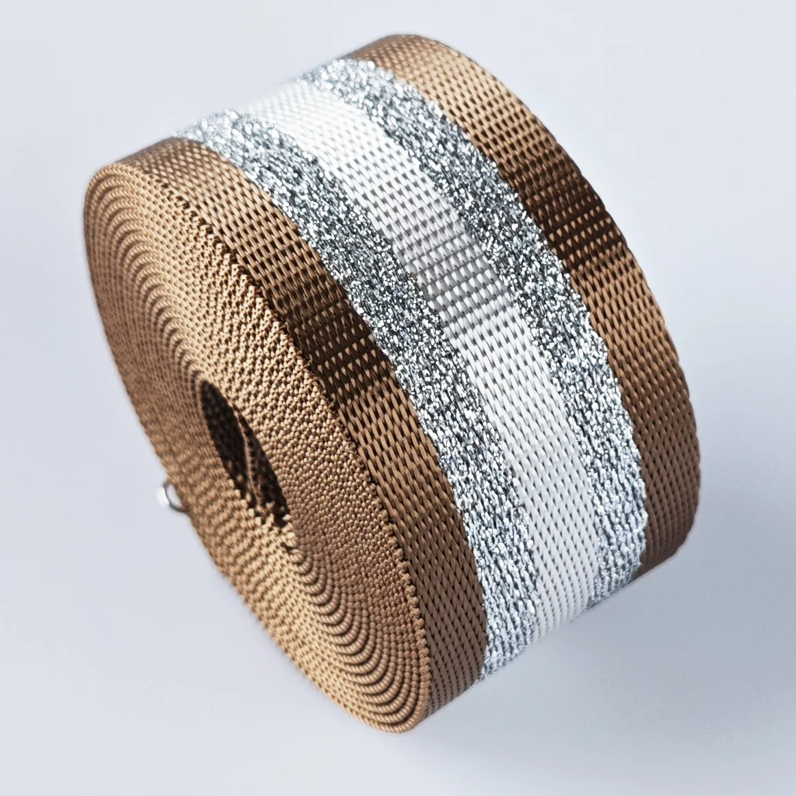 3 Yard 1,5 inch/3,80 cm Lurex Strip Jacquard Nylon Webbing Band voor Handtas DIY knutselen