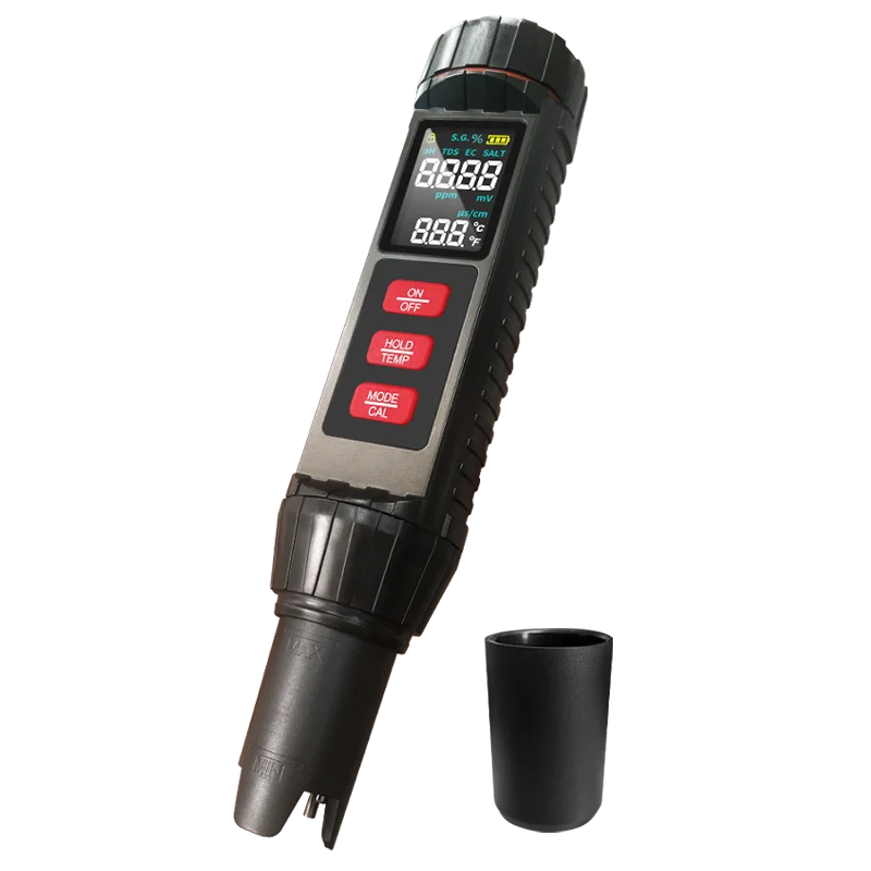 

PH TDS EC Temperature Salinity ORP s.g. Aquaculture Water pH Tester Digital Instrument