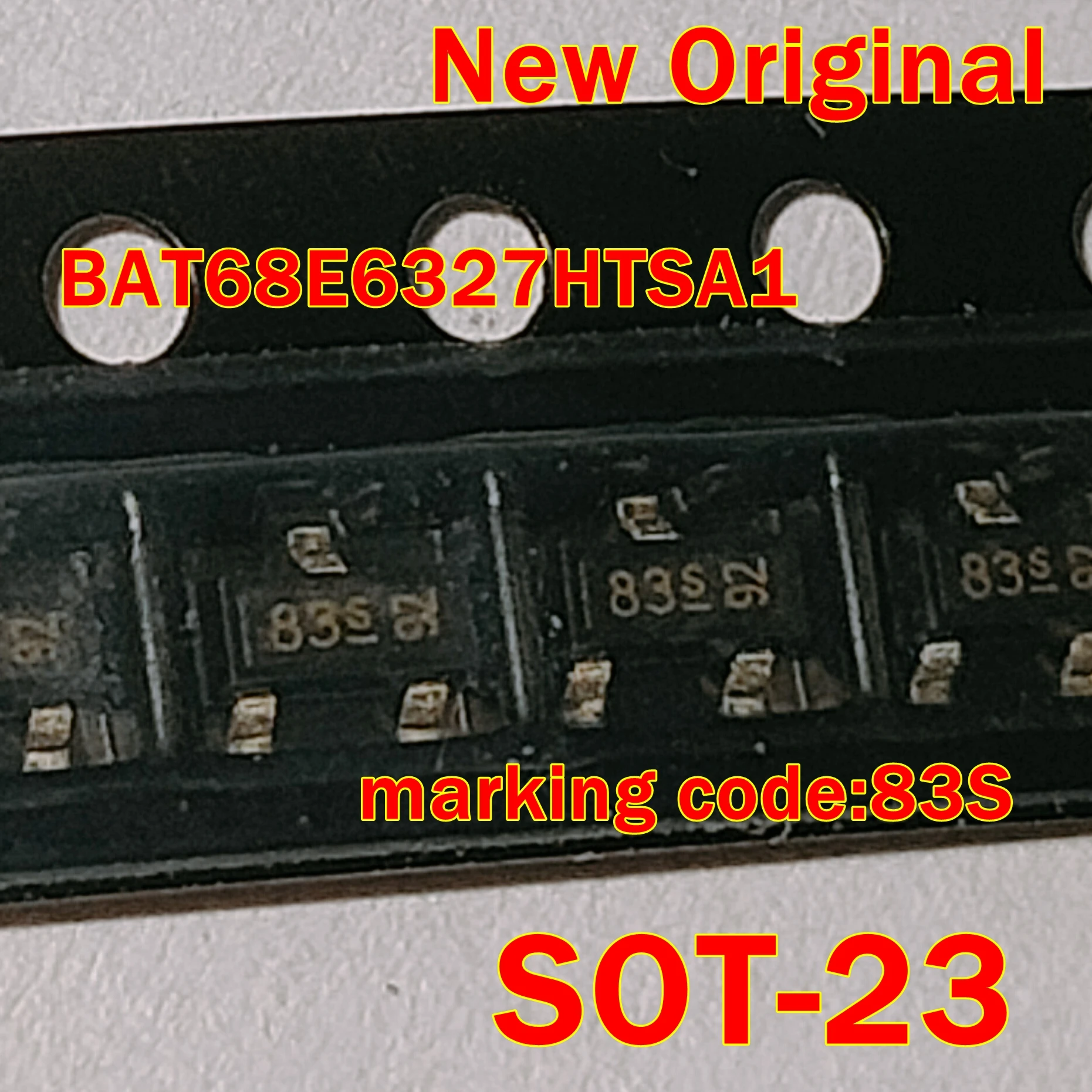 

1Pcs to 100Pcs Bat68E6327Htsa1 Bat68E6327 Bat68 Sot-23 New Original Marking Code:83S Mixer Diode