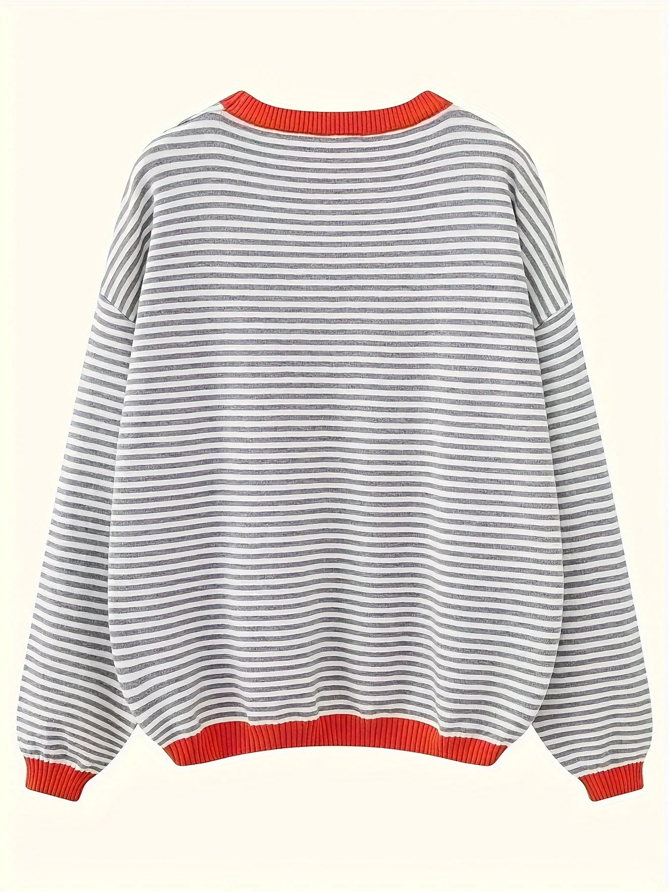 Autumn Winter Round Neck Sweaters Simple Chic Jumpers Women Stripe Sweater Vintage Basic Knitted Tops Casual Pullover