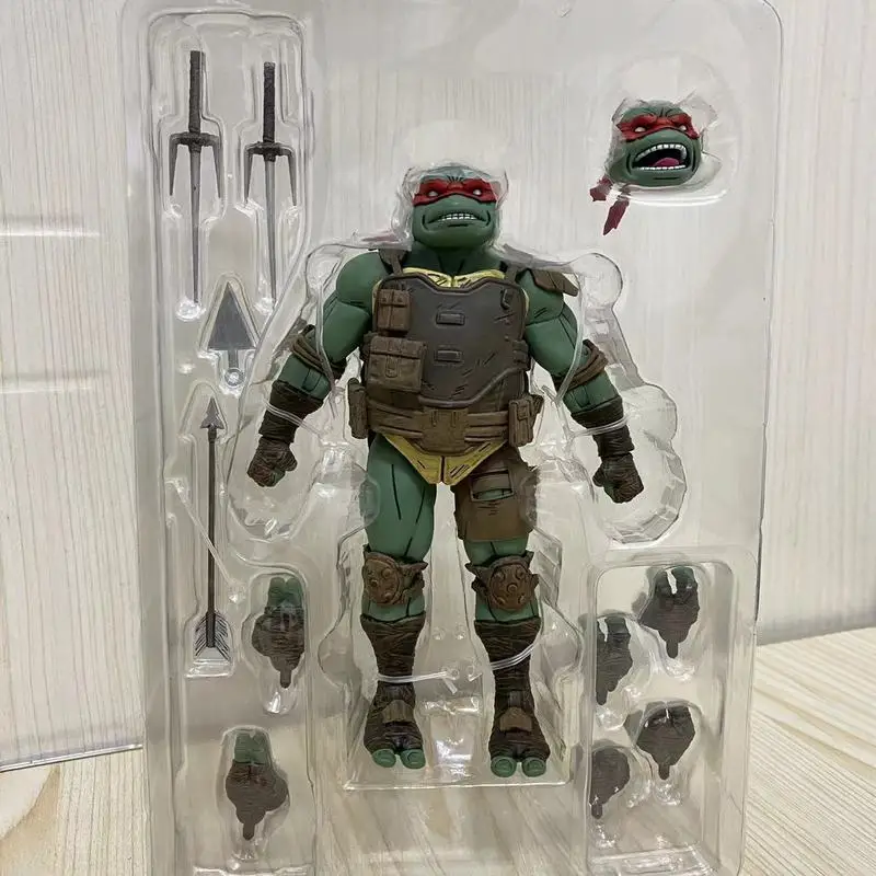 Authentic Neca 54317 Ninja Turtle The Last Ronin Raphael With Movable Joints And A Collectible Birthday Gift Desktop Ornament