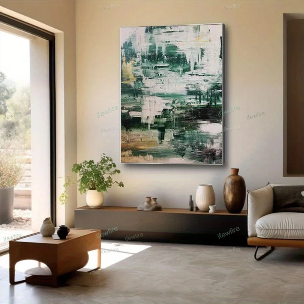 Master Carefully Hand-Made Canvas Paint Abstract Oil Paintings Golden Aluminum Foil Painting Decoration Living Room Mural Art