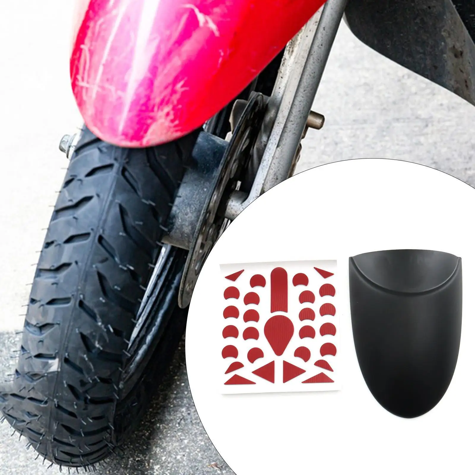Motorcycle Front Fender Mudguard Lightweight Decoration Sturdy Stylish Protective Practical Multifunctional Front Tire Fender