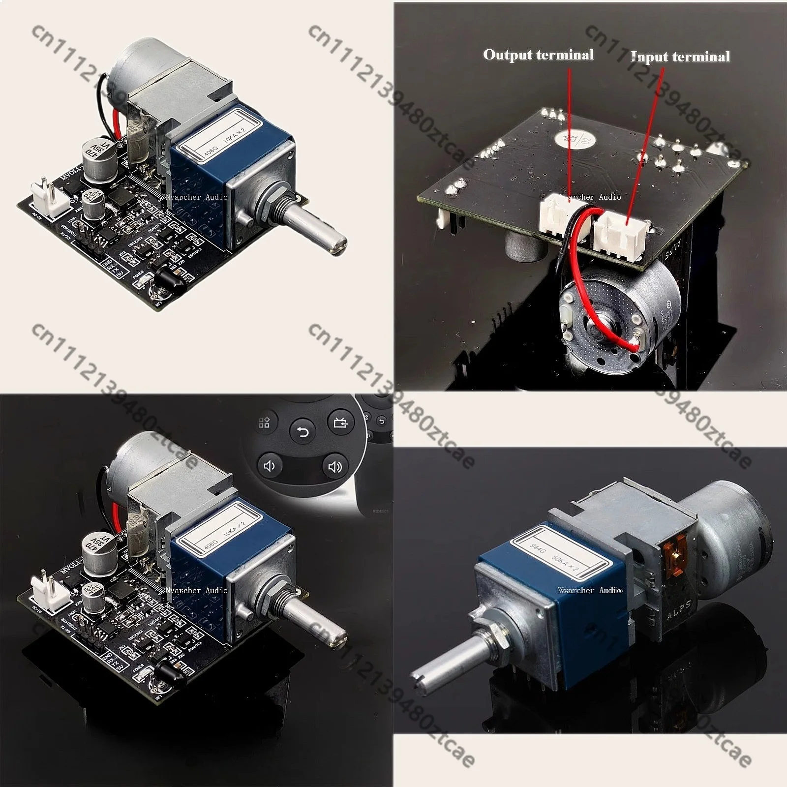 ALPS27 motor 10K 50K high-precision potentiometer volume board remote control audio amplifier module modification