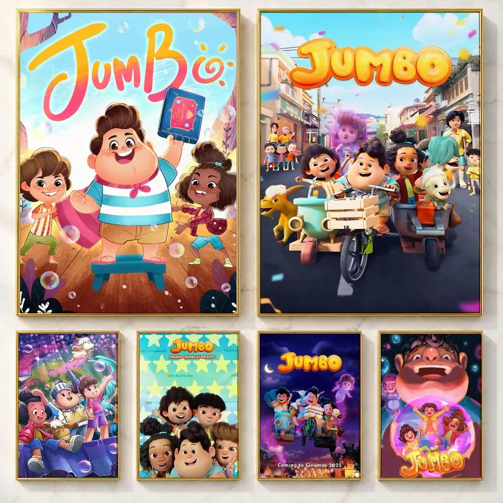 International Movie J-JumboS Poster Self-adhesive Art Poster Decoracion Painting Wall Art White Kraft Paper Home Decor
