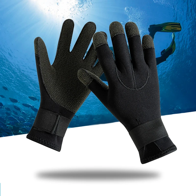 

3MM Neoprene Diving Gloves Antiskid Warm Paddling Surfing Kayaking Scuba Snorkeling Wetsuit Equipment Water Sport Mittens Adult