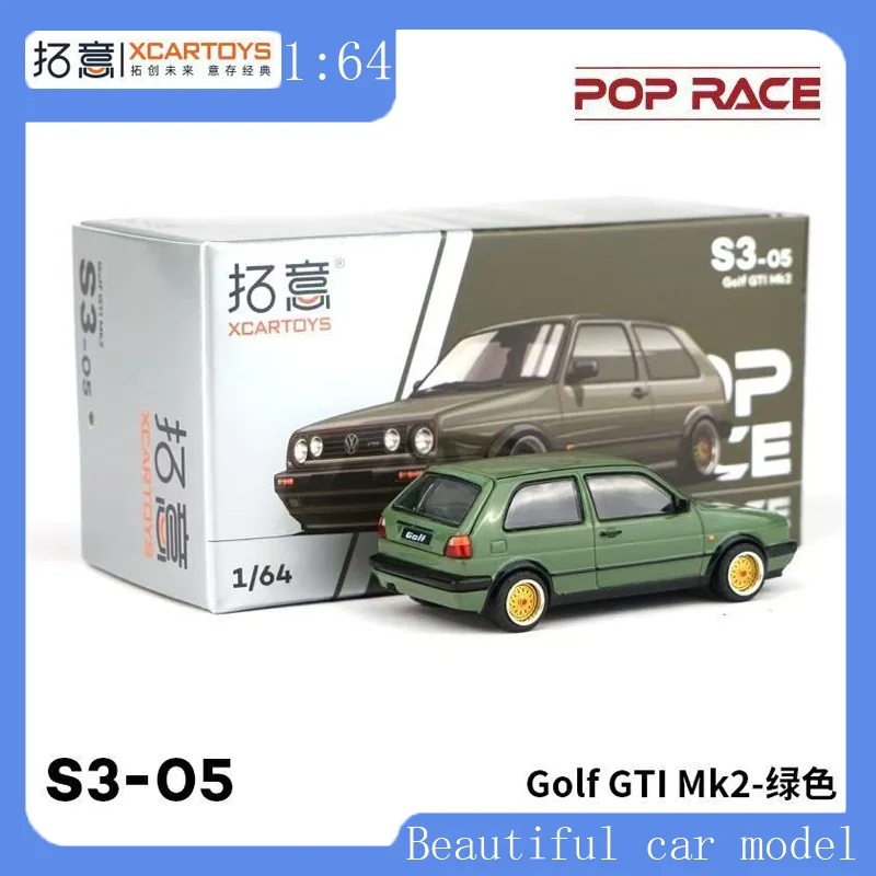 

POP RACE S3-05 Golf GTI MK2 Green 1：64 Miniature Alloy Automotive Model Toys