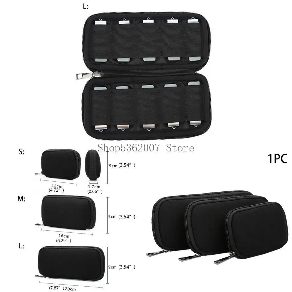 USB Flash Drive for Case Holder, Portable USB Memory Bag 6 / 10 Slots Blac 40JB