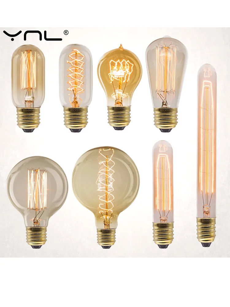 E27 Retro Edison Lamp 220V 40W ST64 G80 G95 G125 Ampul Vintage Edison Lamp Gloeilamp Home Decor gloeilamp - afbeelding 2