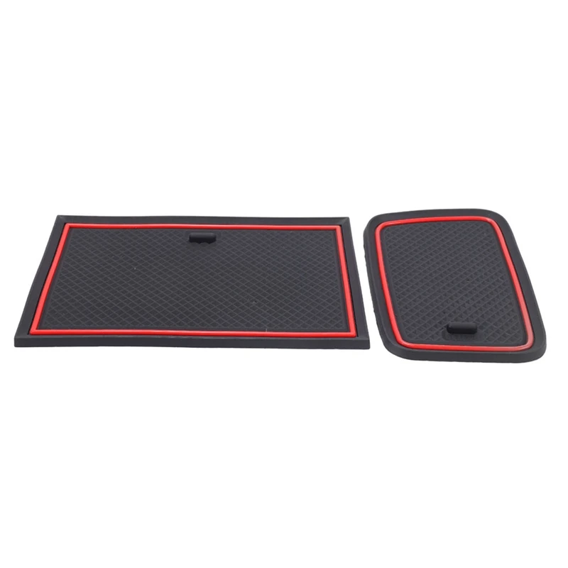 10 Stück Auto Styling rote Tür Nut Matte Ersatz Zubehör für Renault Clio 4 Innendekoration Anti-Rutsch-Tor Slot Cup Pad