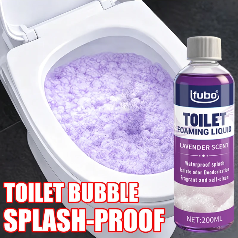 IFUBO-200ml Smart Toilet Foaming Liquid, Universal Bubble Refill Solution, Deodorizing & Anti-Splash For All Intelligent Toilets