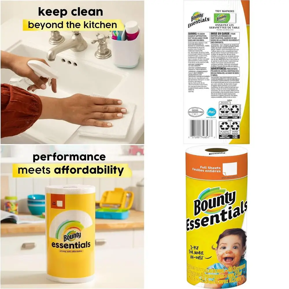 

Двухслойные кухонные бумажные полотенца, 40 листов в рулоне