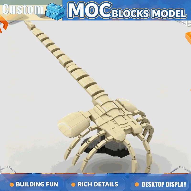 591PCS Desert Scorpion Creature Building Blocks Articulated Insect Model DIY Assembly Bricks Creative Collection Display Gifts